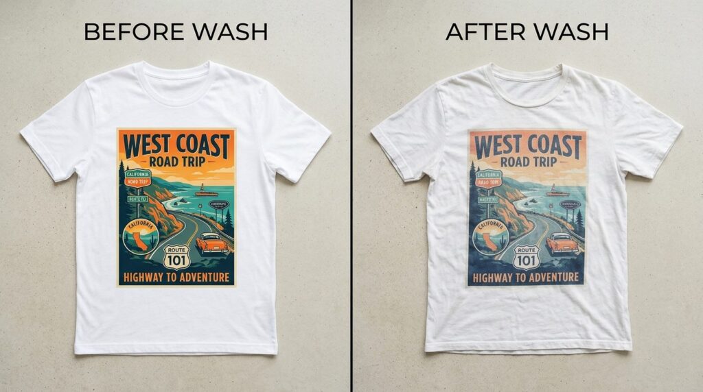 Derfor ser din trykte t-shirt forskellig ud efter vask