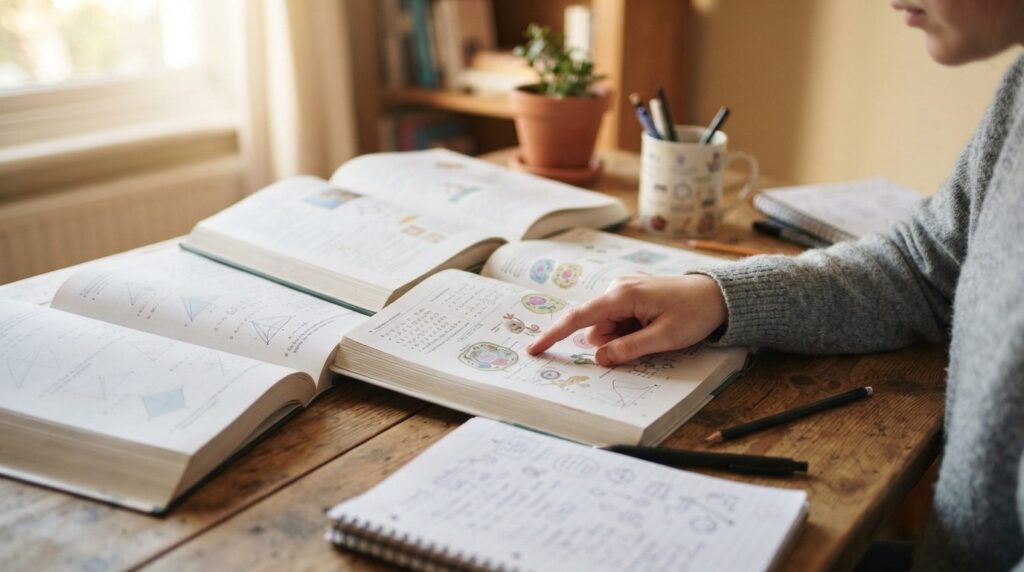 Professional stock photo, 16:9 format: Close-up of a student