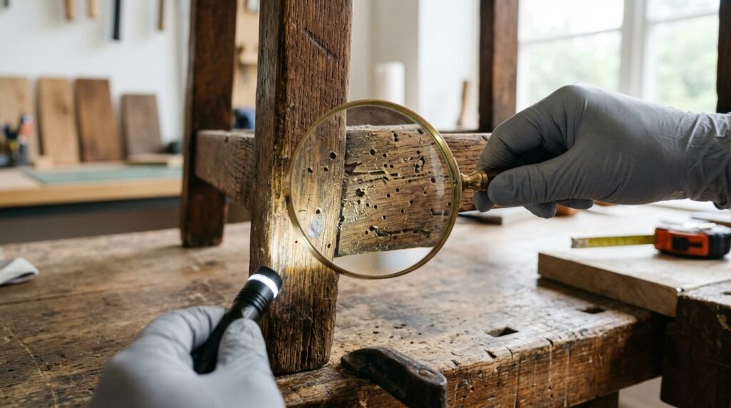 Sådan tjekker du gamle møbler for biller, før du køber dem